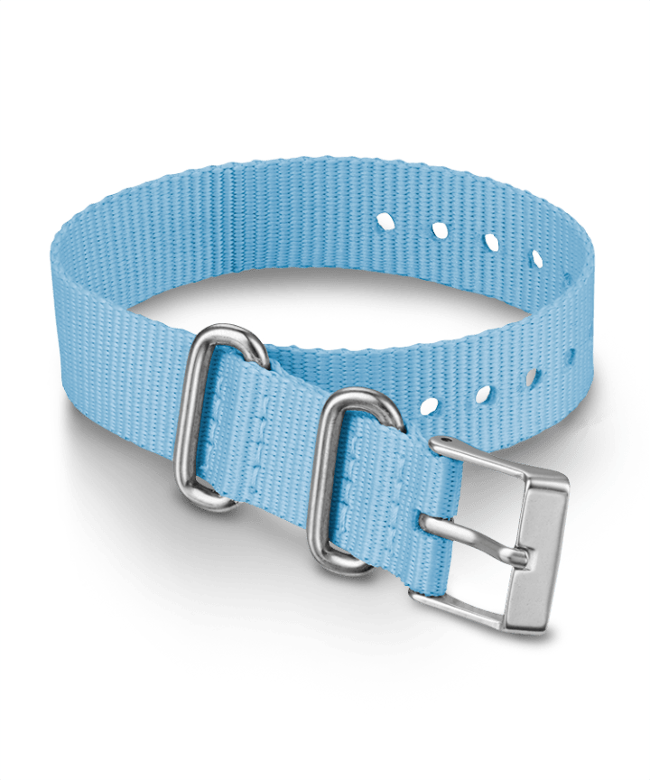 16mm Fabric Slip-Thru Single Layer Strap Niebieski large