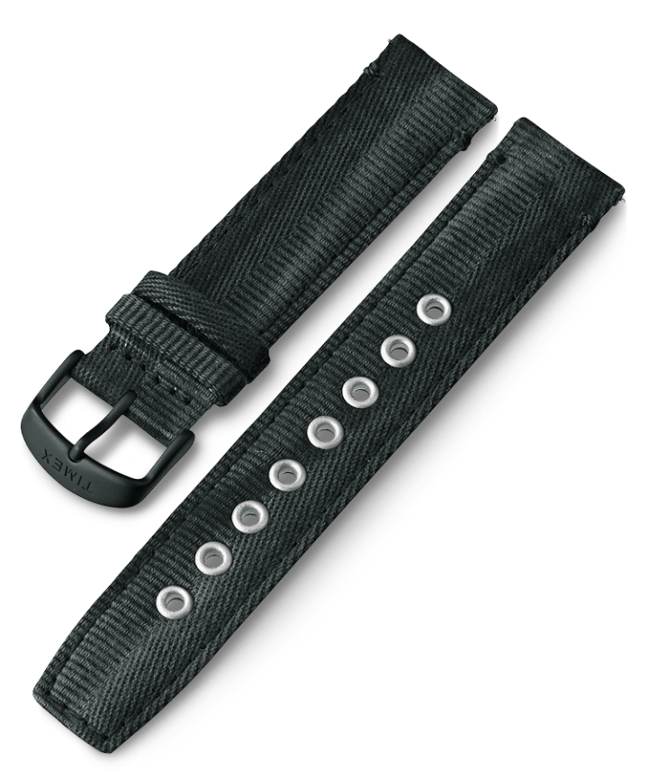 20mm Quick Release Fabric Strap Black large