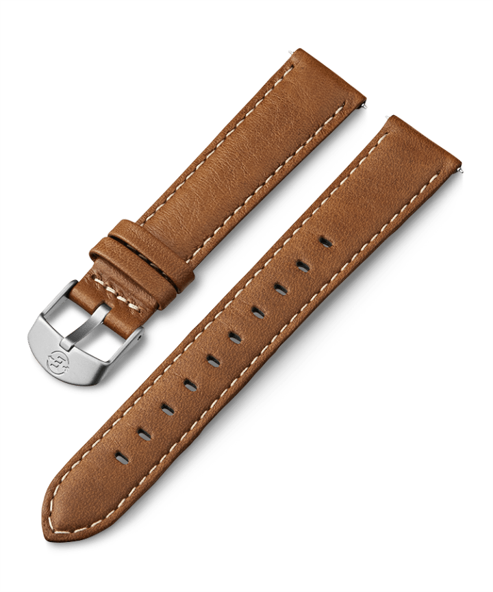 18mm Leather Strap Tan large
