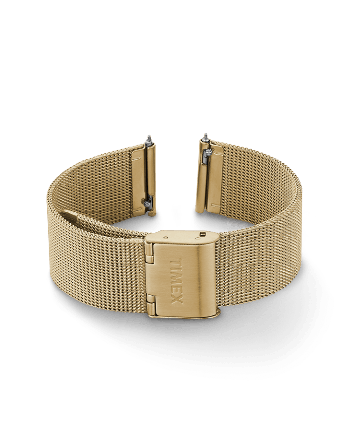 18mm Quick Release Mesh Band Gold-Tone large