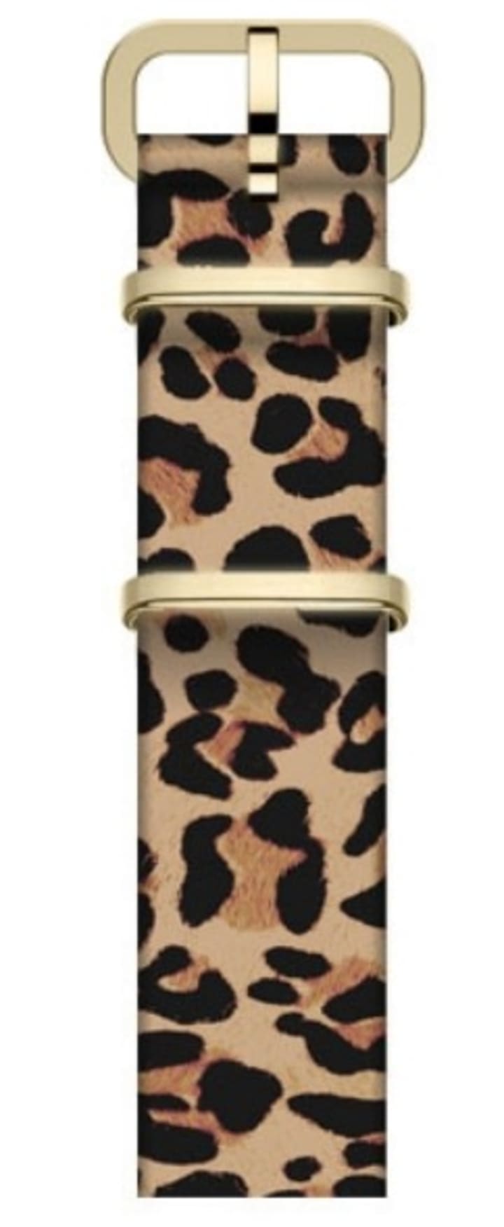 16mm Leather Slip-Thru Single Layer Strap Tan large