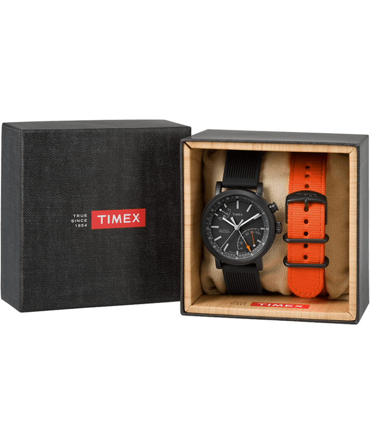 iQ+ Move Metro 42mm Gift Set with Extra Nylon Strap Black large